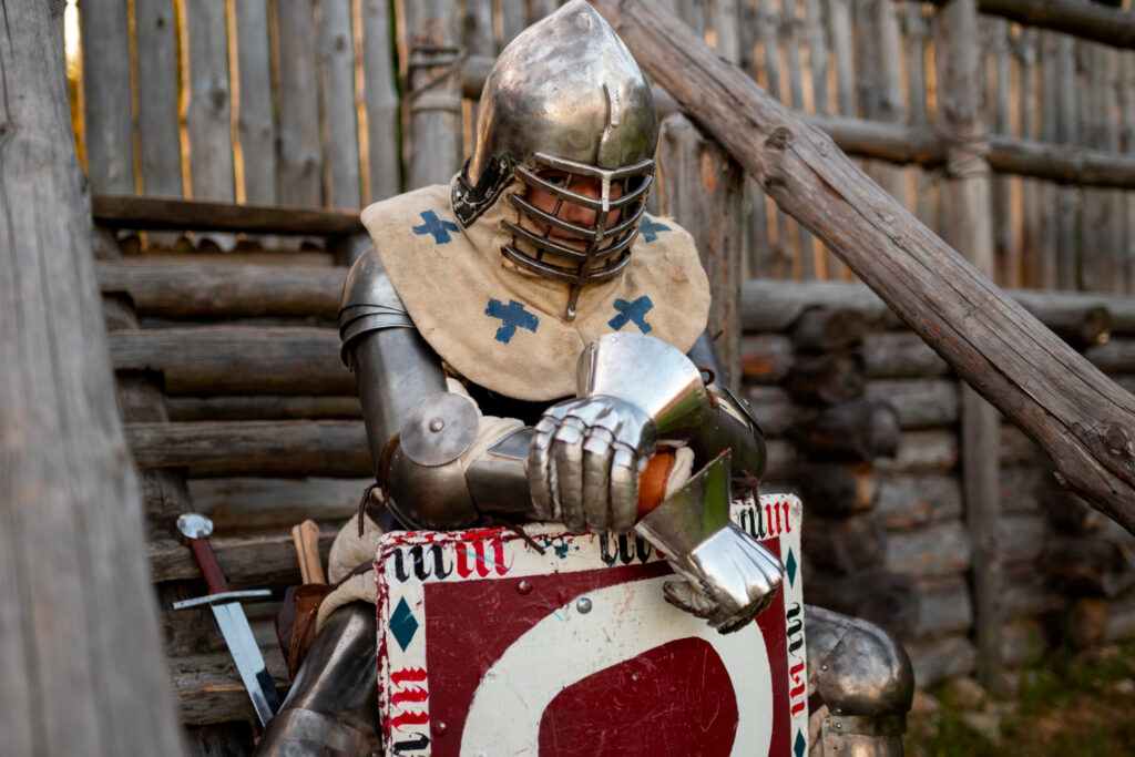 SCA reproduction of a Medieval Knight