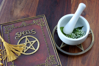 Book Mortar and Pestle